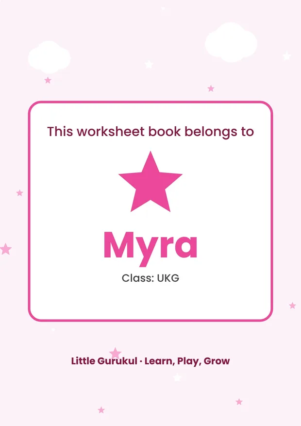 Personalised book cover with child's name