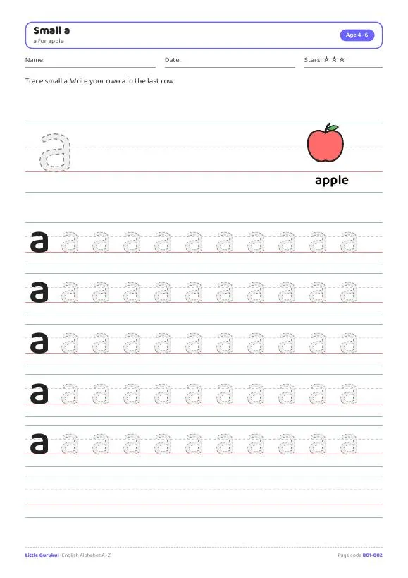 Alphabet tracing